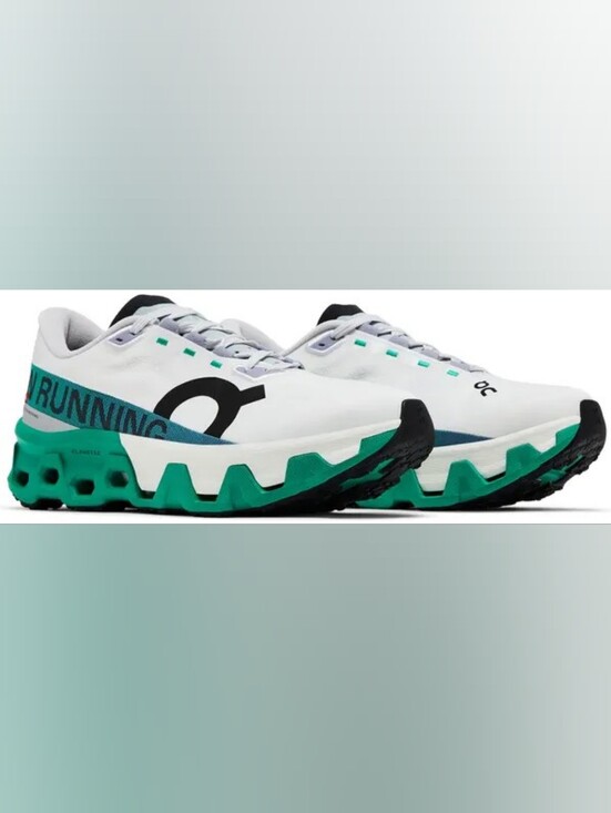 On Running Shoes - On Running Women White and Teal Trail Sneakers New Whit Out Box